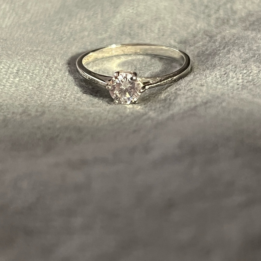 Beeline I Am sterling silver ring